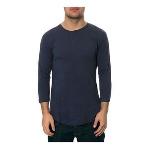 AMBIG Mens The Frantic Henley Shirt, NWT